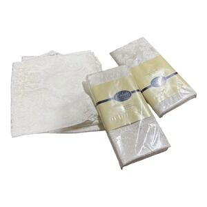 Estate Collection Manor House Linen Royal White Napkins Set of 12 Formal Dinner